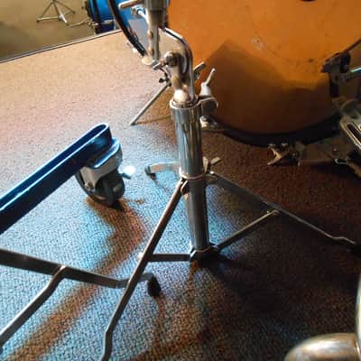 Ludwig, Blaemere Fiberglass, Custom 1969 Blue Sparkle, Beige image 21