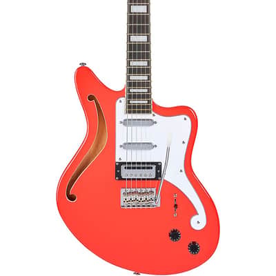 D'Angelico Premier Series Bedford SH Limited-Edition Electric Guitar with Tremolo Regular Fiesta Red image 1