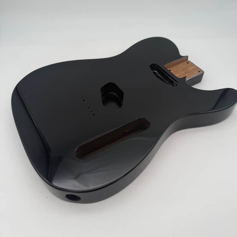 HooDoo Telecaster Body Roasted Ash Gloss Black htb5327 image 1