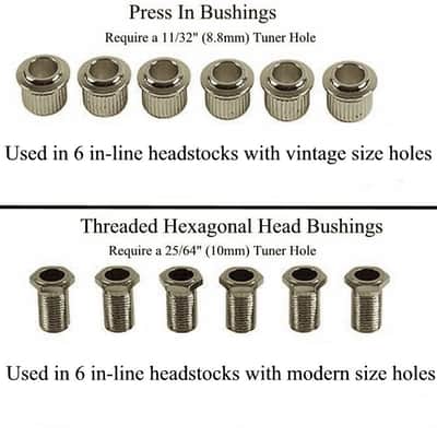 Gotoh Set of 6  SD91-MGT 6-in-line Vintage Style Staggered Locking Tuners - Nickel image 4