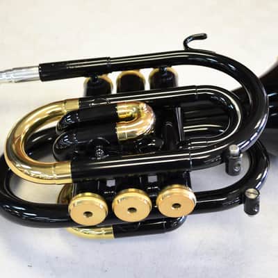 Jupiter JPT-416 Pocket Trumpet (Black Lacquer) with Mouthpiece and Carry Case image 7