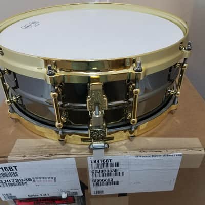 Ludwig Black Beauty 5x14" Brass Snare Drum Tube Lugs Die-Cast Hoops USA Made | LB416BT | NEW | Authorized Dealer image 2
