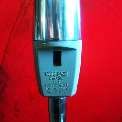 Vintage 1960's Electro-Voice 634 / 634A / 641 Omnidirectional Dynamic Microphone Hi Z w cable and Atlas stand image 9