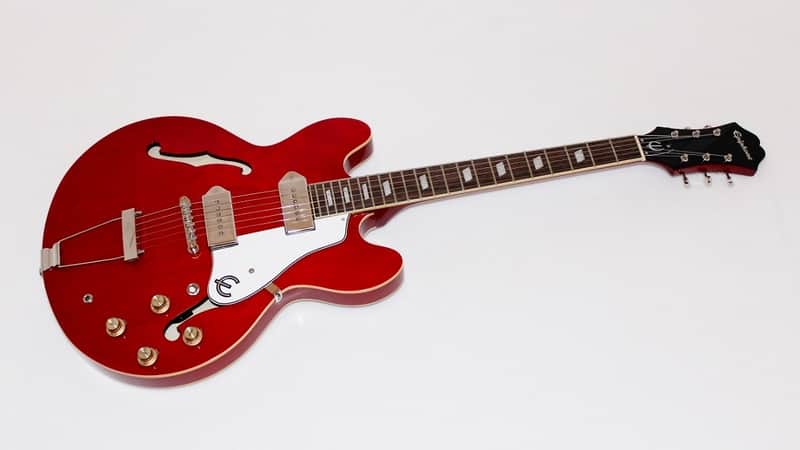Epiphone Casino Semi-Hollowbody Electric Guitar Cherry Red | Reverb