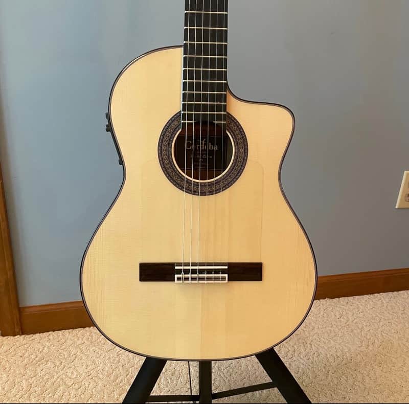 Cordoba Guitar  nylon string 55FCE Negra Limited Edition Ziricote - Guitar nylon string image 1