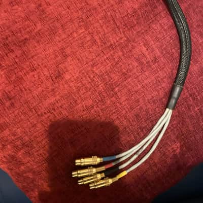(High Quality) 13" Gold Plated  D-Sub Loom (RCA female) 4 Channels - Gold image 4