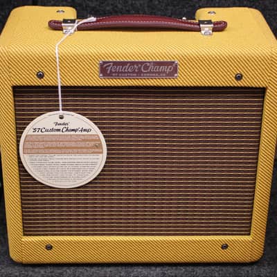 2025 Fender '57 Custom Champ 5-Watt 1x8" Guitar Combo Lacquered Tweed w/Cover image 1