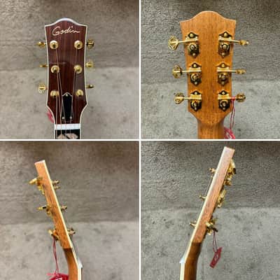 Godin Connaisseur MJ NAT RW All Solid Spruce & Rosewood w/ Case image 11