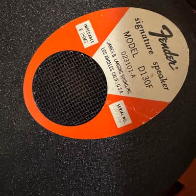 Reconed - Never Reused Fender/JBL D130F  Fender special orange 8ohm, 15 inch image 3