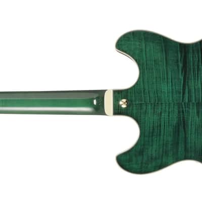 Ibanez AS93FM Artcore Expressionist Transparent Moss Green image 5