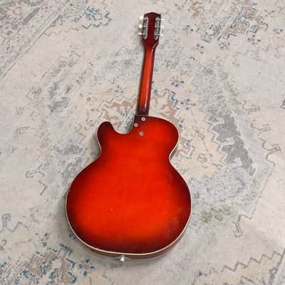 Harmony Rocket Single Cutaway Semi-Hollow Body Guitar - 1960s image 6