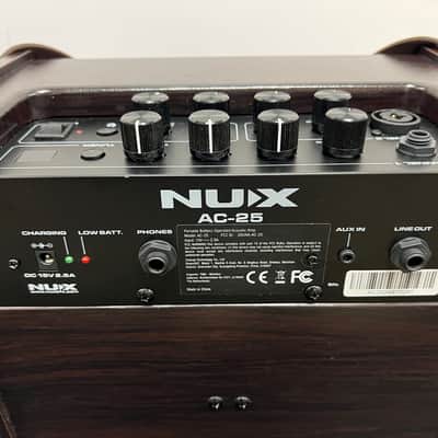Used NUX AC-25 25-watt 1 x 6.5-inch Acoustic Guitar Combo Amp with Rechargeable Battery image 10