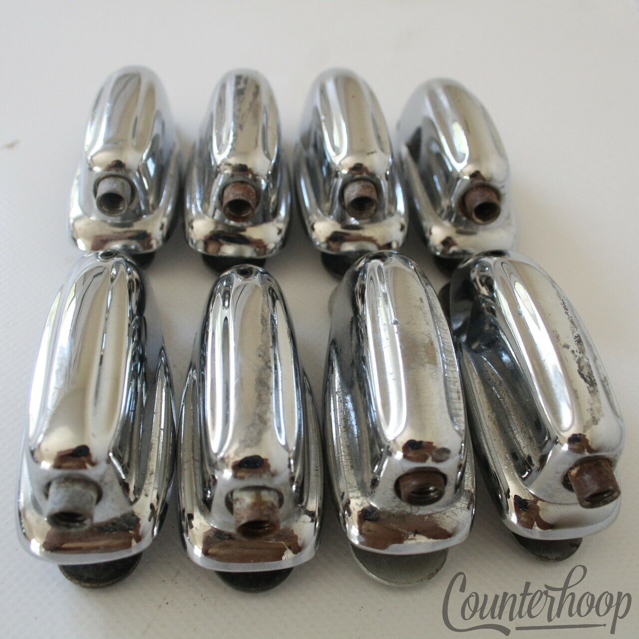Slingerland 8x Sound King Lugs Bass Drum Vintage 60s-70s Chrome USA Set Parts* — main photograph