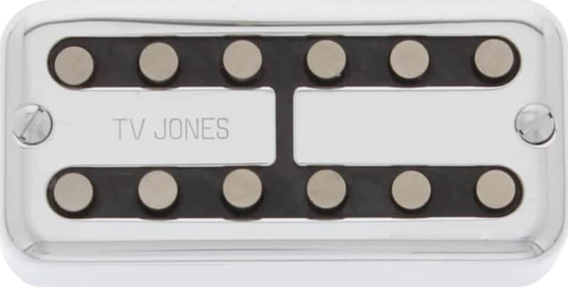 TV Jones Magna'Tron Humbucker Bridge Pickup, Universal Mount, Chrome image 1