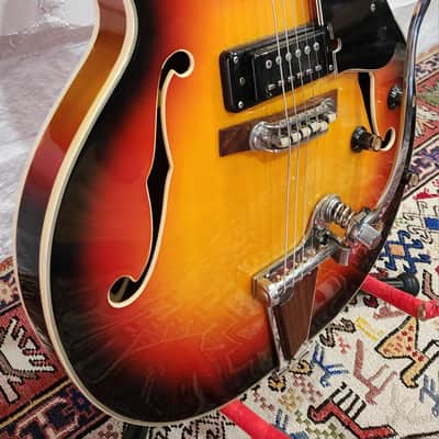 RARE! Raven Semi Hollowbody 1960s Matsumoku Japan image 3
