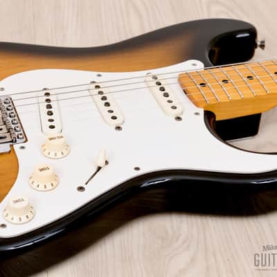 2008 Fender Stratocaster ‘57 Vintage Reissue ST57-78TX Sunburst w/ USA Pickups & Tags, Japan CIJ image 6
