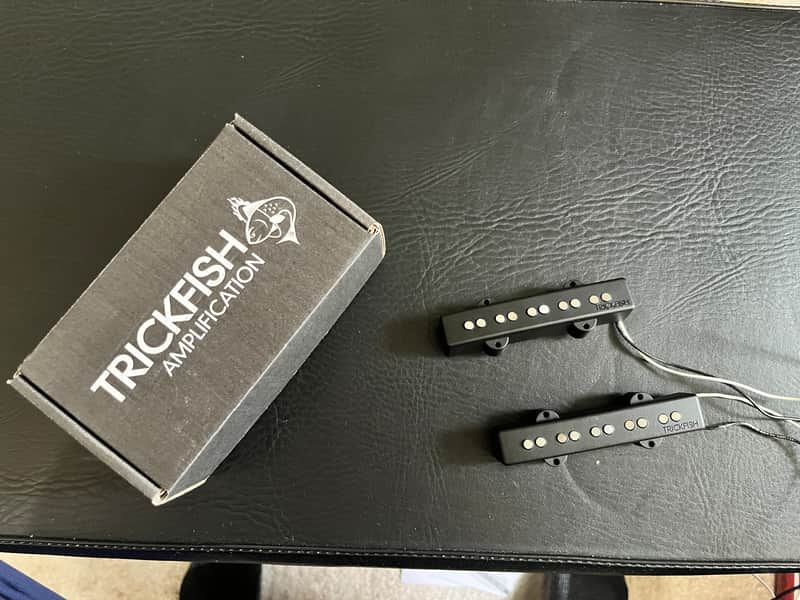 LIKE NEW Trickfish 5 String Single Coil Jazz Bass® Pickup Set for Fender® American Standard® - 18mm String Spacing image 1