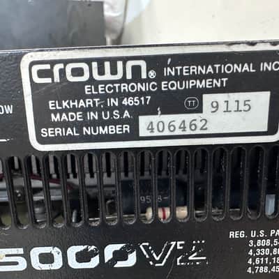 Crown Macro-Tech 5000VZ 2 Channel Power Amplifier - Broken - PARTS ONLY (#6462) image 8