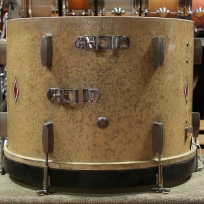 1940s Sonorus Superior Class 14x19 Bass Drum in Gold Sparkle image 2