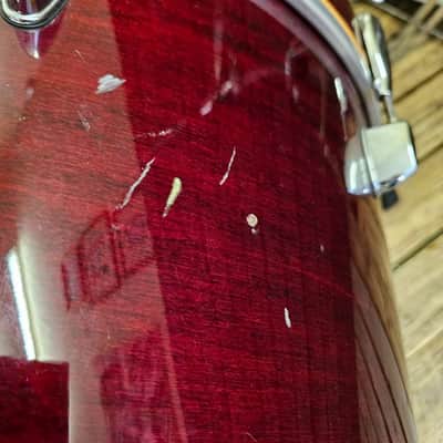 Drum Kit Mapex M Birch, Transparent Red Complete USED! RKMBK280726 image 7