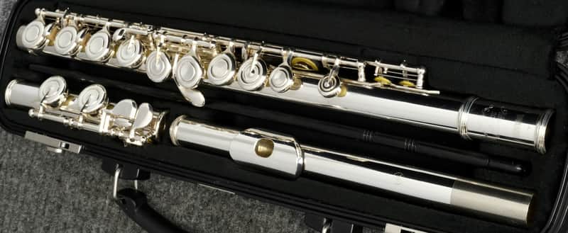 Yamaha Advantage Model YFL-200AD II Silver Plated Flute image 1
