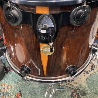 Terry Bozzio's DW -18x13" Collector's Series Maple Mounted Tom 2007 - Exotic Rosewood Satin Oil image 10