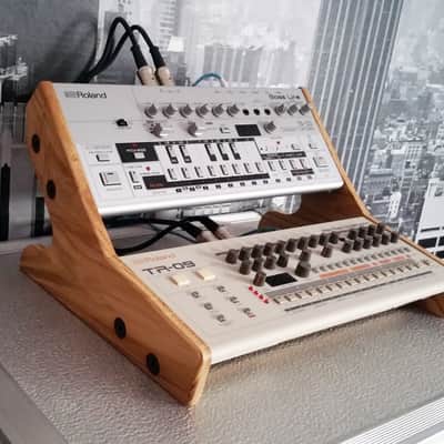 Roland Boutique Solid Oak Dual Stand MK2 from Synths And Wood image 1