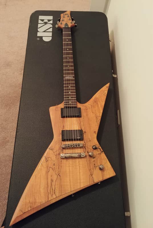 2009 ESP LTD FX-401SM Spalted Maple Natural image 1