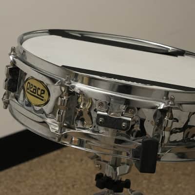 Peace 13x4 Metal Hammered Snare Drum - Metal image 3