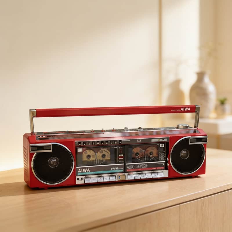 AIWA CS-W88 Rare Vintage Boombox Fully Working Double Cassette Japan Warranty image 1