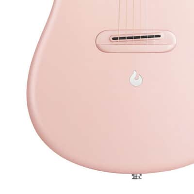 Lava Music L9210003 ME 4 Carbon Fiber 36” Acoustic / Electric Guitar With Gig Bag, Pink image 2