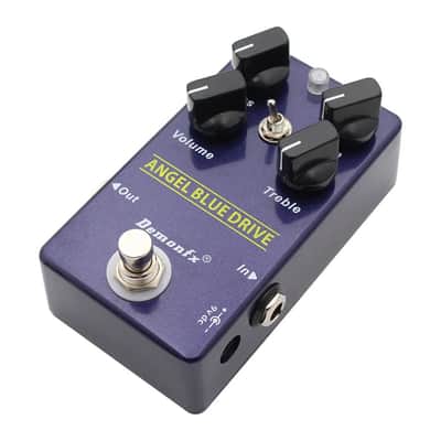 Demonfx ANGEL BLUE DRIVE Guitar Effect Pedal Overdrive With 2 mode Toggle Switch image 2
