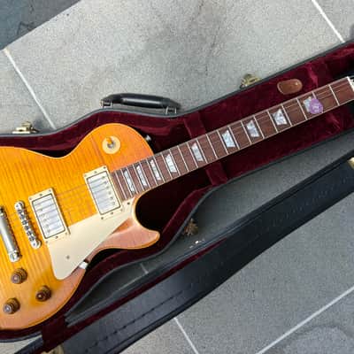 2001 Gibson Custom Shop R8 Authentic 1958 Les Paul Reissue • 9.0 lbs • Figured Top • COA • OHSC image 2