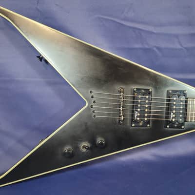 B.C. Rich Junior V Electric Guitar w/Flying V Hardshell Case (Satin Black) image 2