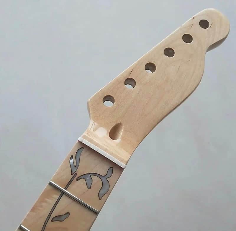 Telecaster Tele Style Guitar Maple Wood Neck with Tree of Life Inlay image 1