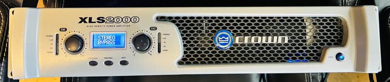 Crown XLS 2000 2-Channel High Density Power Amplifier 2010s - Silver image 1