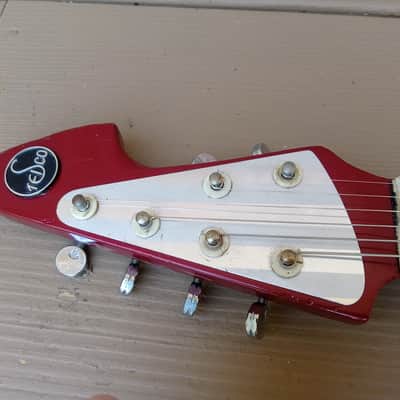 Vintage Circa 1965 Teisco TG-64 Electric Guitar! Japan, Monkey Grip! image 6