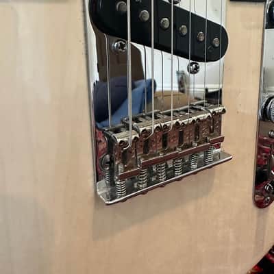 Fender American Deluxe Ash Telecaster 2014 - white blonde, upgrades image 3