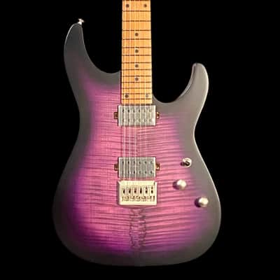 Schecter C-1 Standard Plus Electric Guitar - Transparent Purple Burst image 2