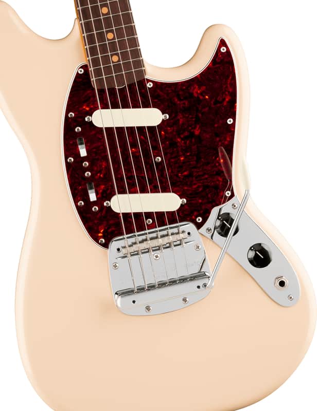 Fender - Vintera III Mid '60s Mustang - Electric Guitar w/ Rosewood Fingerboard - Olympic White - w/ Deluxe Gigbag image 1