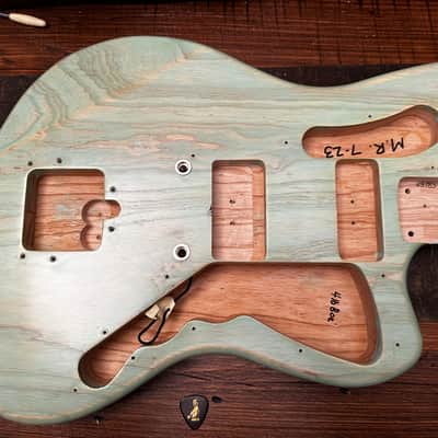 Mulholland Mod Jazzmaster body, P-90 rout, ash, gorgeous image 1