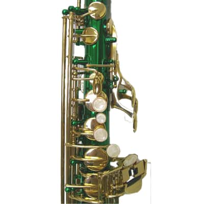 Sky Guarantee High Quality Sound E FLAT Green Lacquer Alto Saxophone W High F# Key+light Weight Case image 3