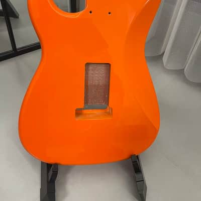 1 Orange gloss SSS Alder wood Strat Electric guitar body single single single image 4