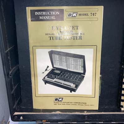 B&K Model 747 Tube Tester with Documentation image 7