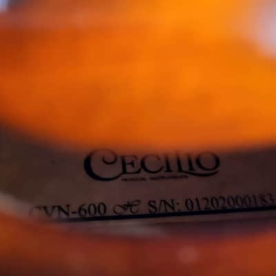 Cecilio 4/4 Advanced Level Violin Featuring Aged 7+ Years - Solid Spruce Top Highly Flamed One-Piece Maple Back and Sides All-Ebony Components, Independent Fine-Tuners, Brazilwood Bows, Hand-Rubbed Oil Finish... image 24
