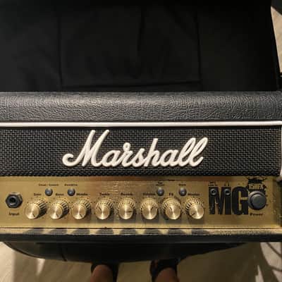Marshall MG MG15HFX 2-Channel 15-Watt Solid State Guitar Amp Head 2009 - 2012 - Black image 1