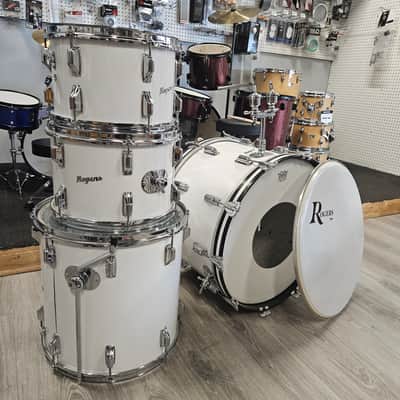 Rogers '70s 4 Pieces Drum Shell Kit, No Snare - White, Used image 2