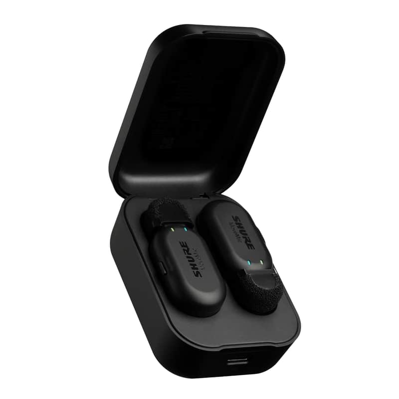 Shure MoveMic Two - Pro Direct to Phone Wireless Lavalier Microphones for iPhone & Android, 2 Bluetooth Mini Mics, 24 Hours Charge, Quick Set Up, IPX4, Compact & Portable Clip Lavs (MV-Two-Z7) image 1