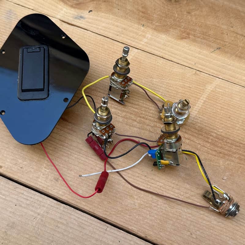 Gibson CTS Switchcraft Les Paul Wiring Harness: Push-Push Pots, Coil Splits, 10dB Boost Circuit image 1