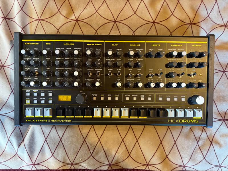Erica Synths HexDrums 10-Voice Desktop Drum Machine 2026 - Present - Black image 1